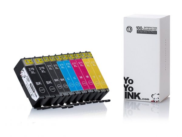 Compatible Canon PGI-270 / CLI-271 XL High Yield Ink Cartridges: 2 Big Black 2 Black 2 Cyan 2 Magenta 2 Yellow (10 Pack)