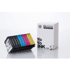 Remanufactured Epson 69 XL High Yield Ink Cartridges: 4 Black