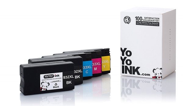 Remanufactured Hewlett Packard (HP 950XL / 951XL) High Yield Ink Cartridges: 1 Black
