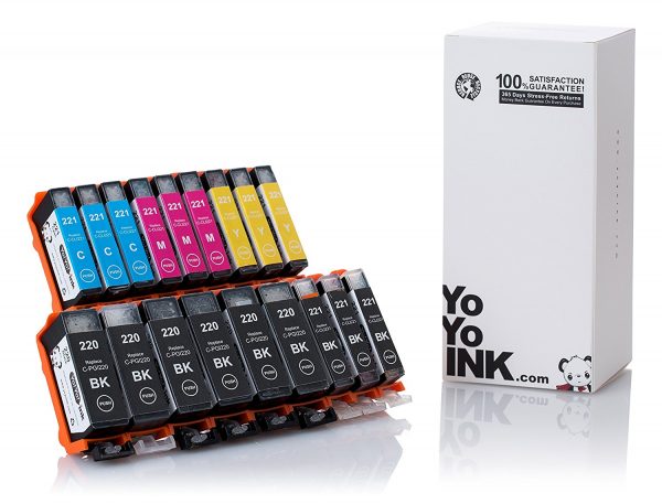 Compatible Canon PGI-220 / CLI-221 XL High Yield Ink Cartridges: 6 Big Black