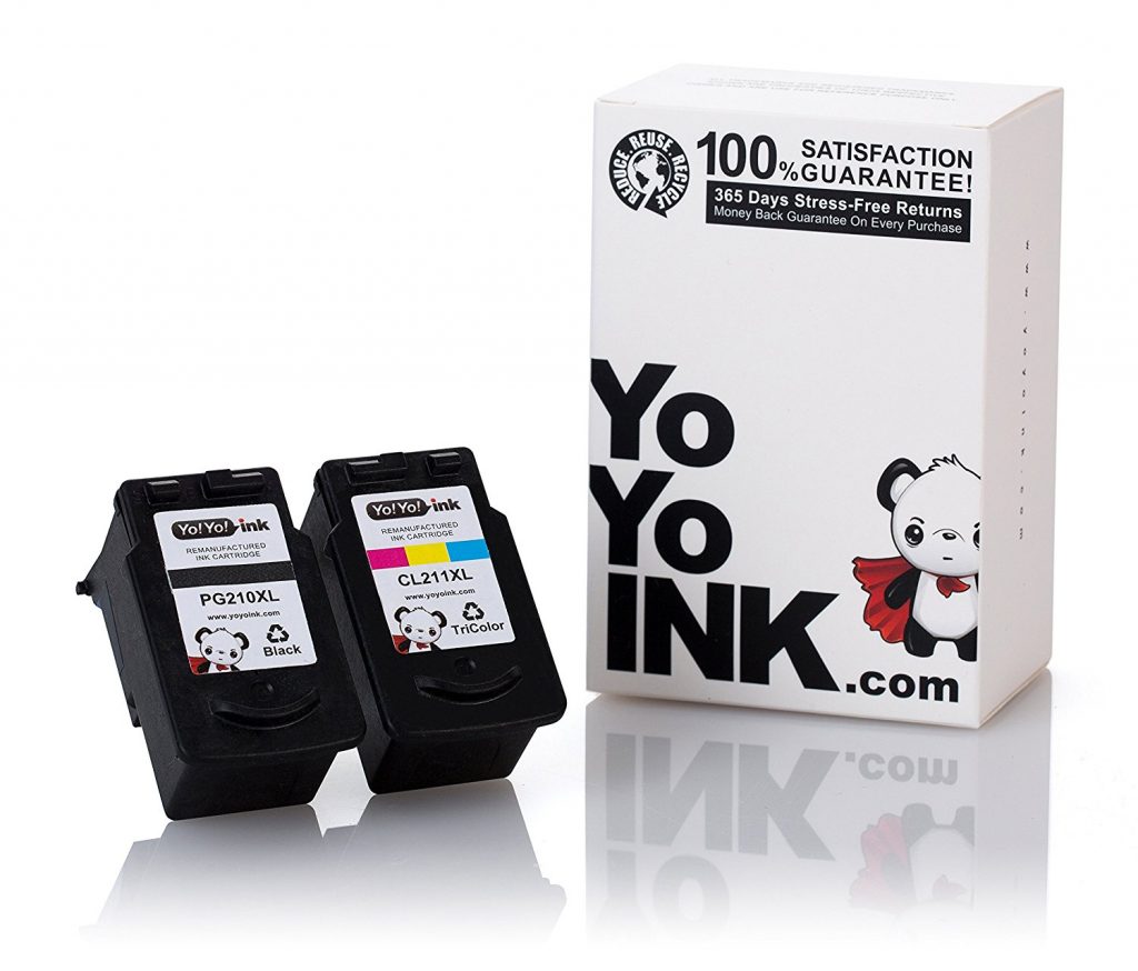 Canon PG-210 XL Bk & CL-211 XL Color Remanufactured Printer Ink Cartridges