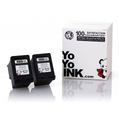 Remanufactured Hewlett Packard (HP 901XL) CC654AN Black High Yield Ink Cartridge (2 Black)