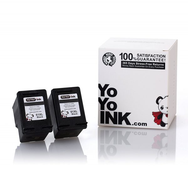 Remanufactured Hewlett Packard (HP 61XL) CH563WN Black High Yield Ink Cartridge (2 Black)