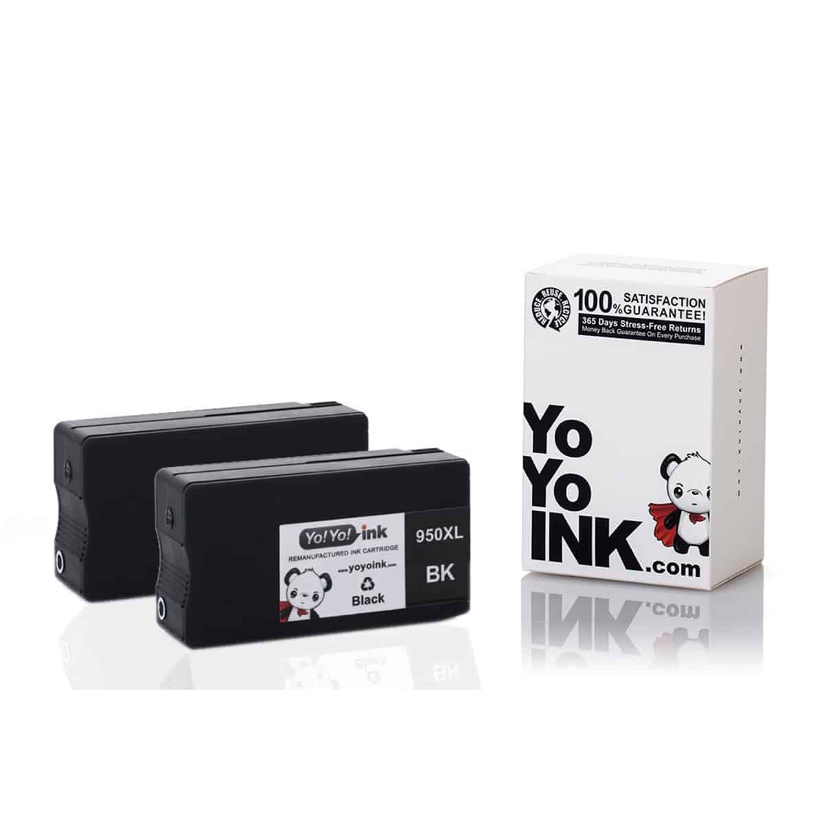 HP 950XL 951XL Black Ink Cartridge Combo Pack of 2