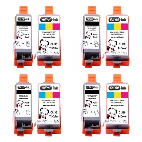 Canon-PGI-35-&-CLI-36-Compatible-Ink-Cartridge-8-Pack-(4-Black,-4-Color)