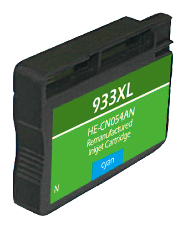 HP933 XL High Yield Cyan Remanufactured Printer Ink Cartridge