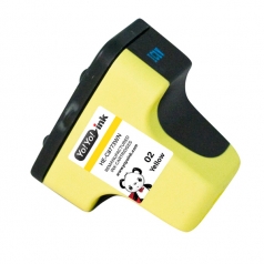 HP 02 Yellow Remanufactured Printer Ink Cartridge