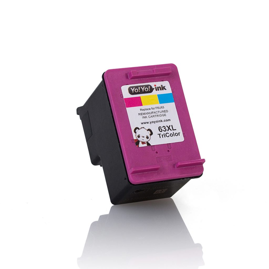 HP 63 XL High Yield Color Remanufactured Ink Cartridge | Printer Ink | YoYoInk