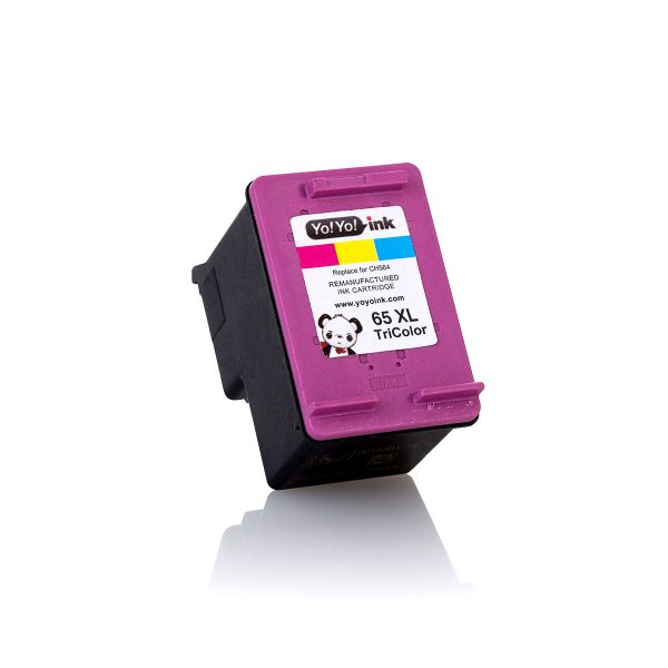 Remanufactured HP 65XL High Yield Color Printer Ink Cartridge