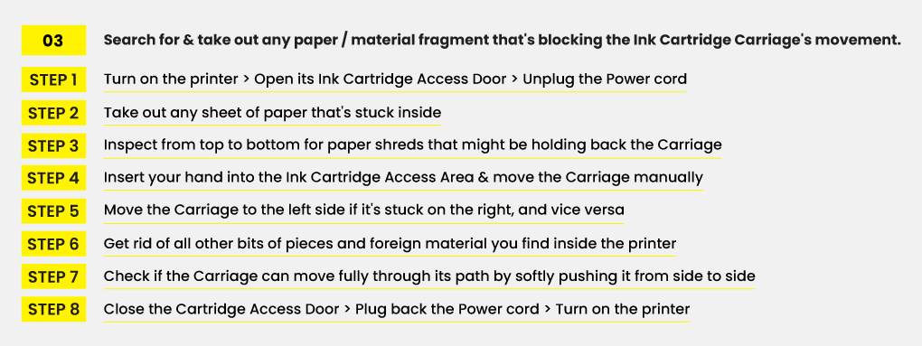 HP Officejet Pro 9015 carriage stuck on the right side - not a paper jam :  r/fixit