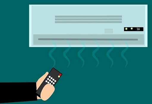 Adjusting air condition temperature using hand remote