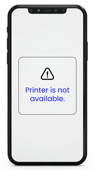 Iphone-Printer is not available