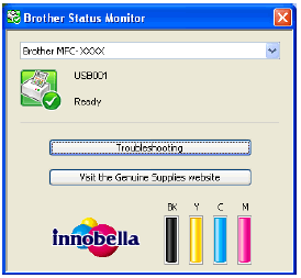 Brother Status Monitor on Printer
