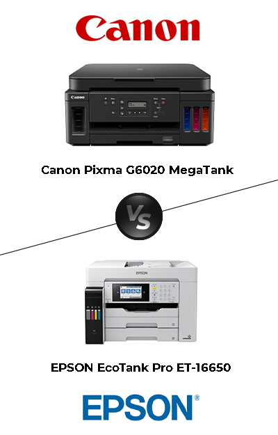 Canon PIXMA G3260/G3262 vs Epson EcoTank ET-4800/ET-4810 Side-by-Side  Printer Comparison 