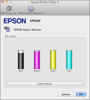 How to check EPSON printer ink levels for Mac users