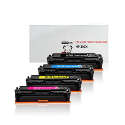 HP 210X toner cartridges 4 pack