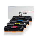 HP 410X toner cartridges 4 pack