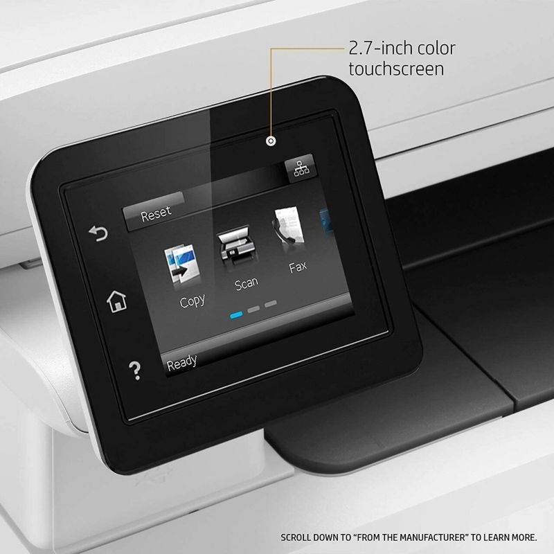 HP Color LaserJet Pro MFP M281fdw touchscreen