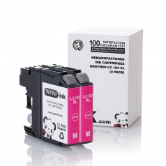 Brother LC103 High Yield Magenta Compatible Printer Ink Cartridge - 2 Pack